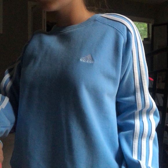 baby blue adidas jumper